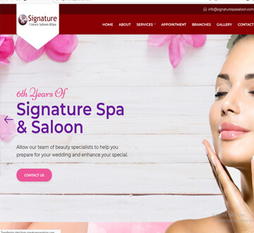 Signature spa saloon